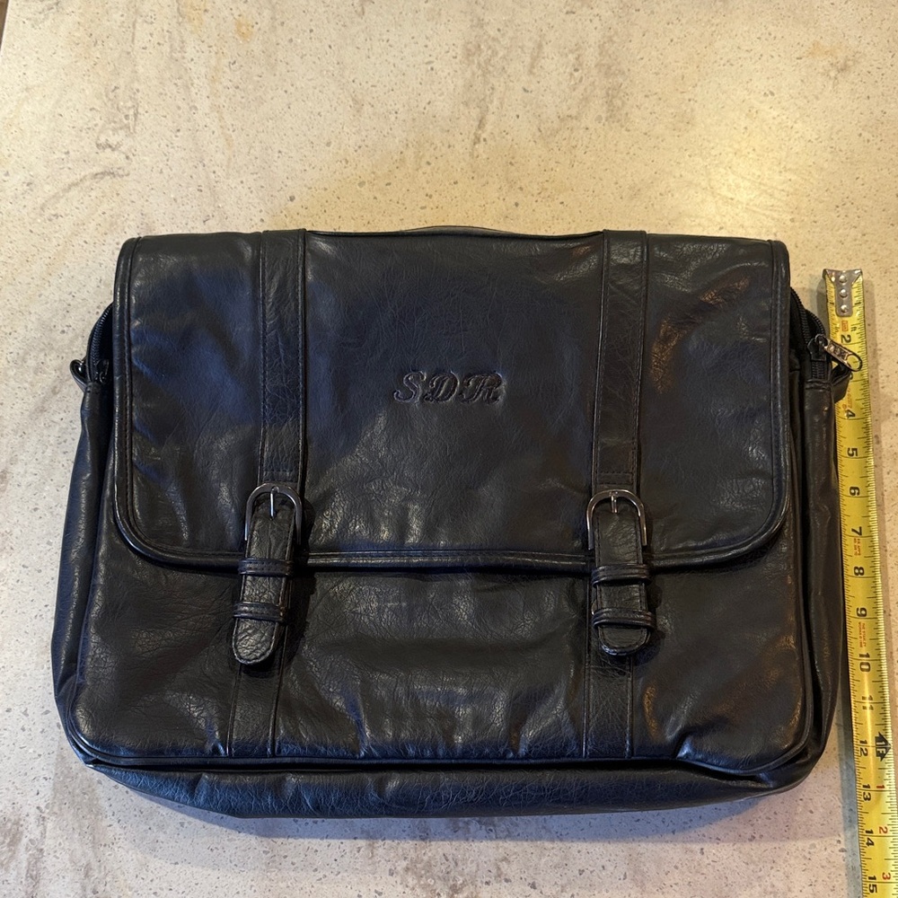 Black Leather Men's Bag